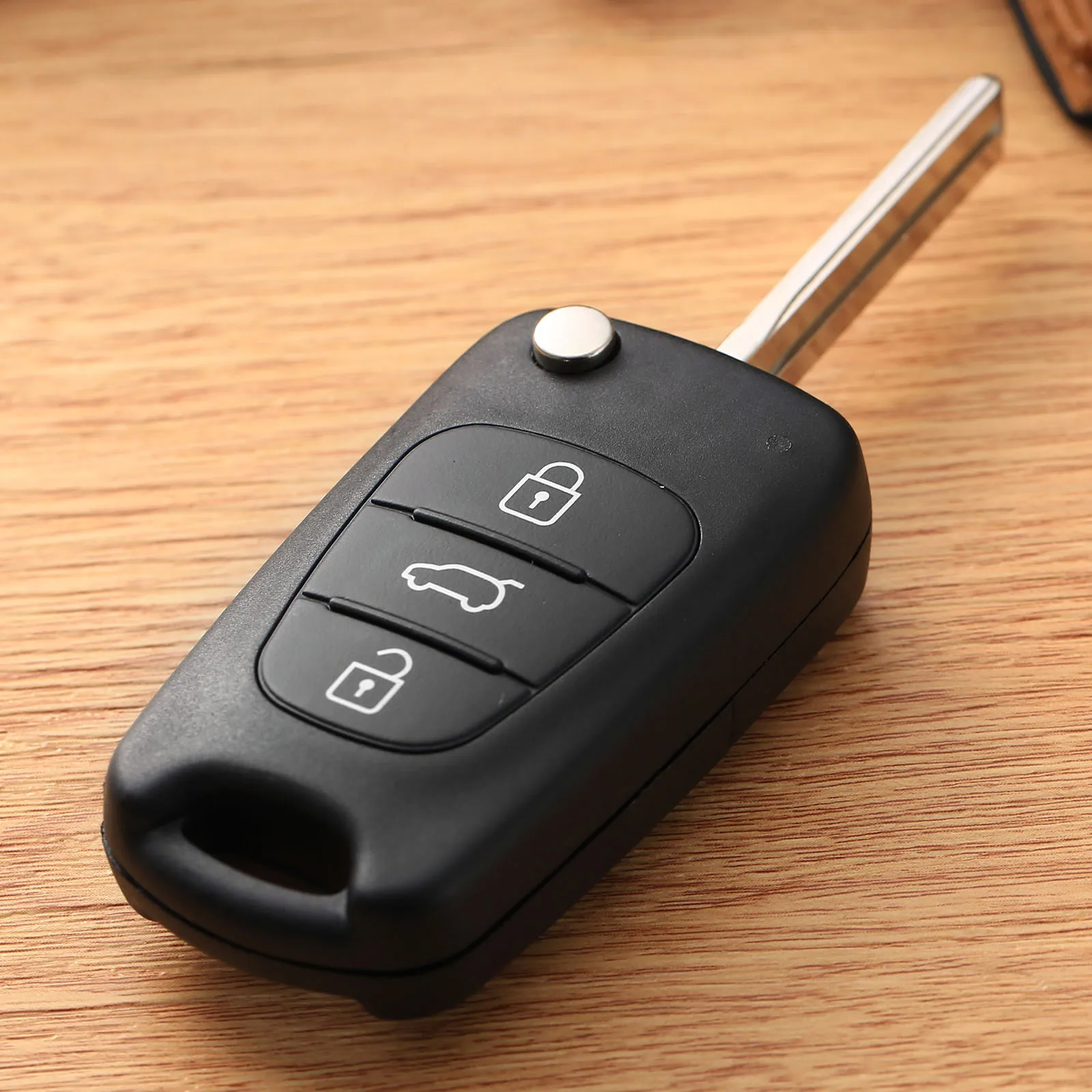 

3 Button Folding Flip Remote Key Fob Shell Case Cover Uncut Blade for Hyundai i20 i30 ix35 Car Replacement Key Shell