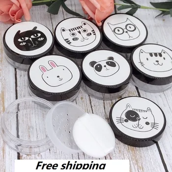 

Cosmetic Container Cream Jars Mask With Cartoon Travel 10g 5ml Clear 5g Cap Empty Refillable Wholesale Free Shipping