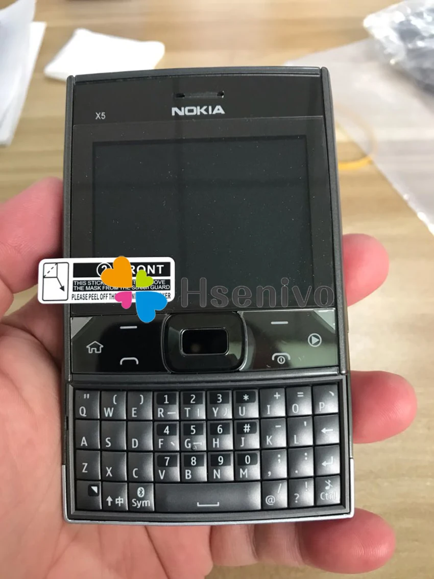 Разблокированный слайдер Nokia X5-00 мобильный телефон GSM 900/1800 двухдиапазонный б/у условия восстановленные