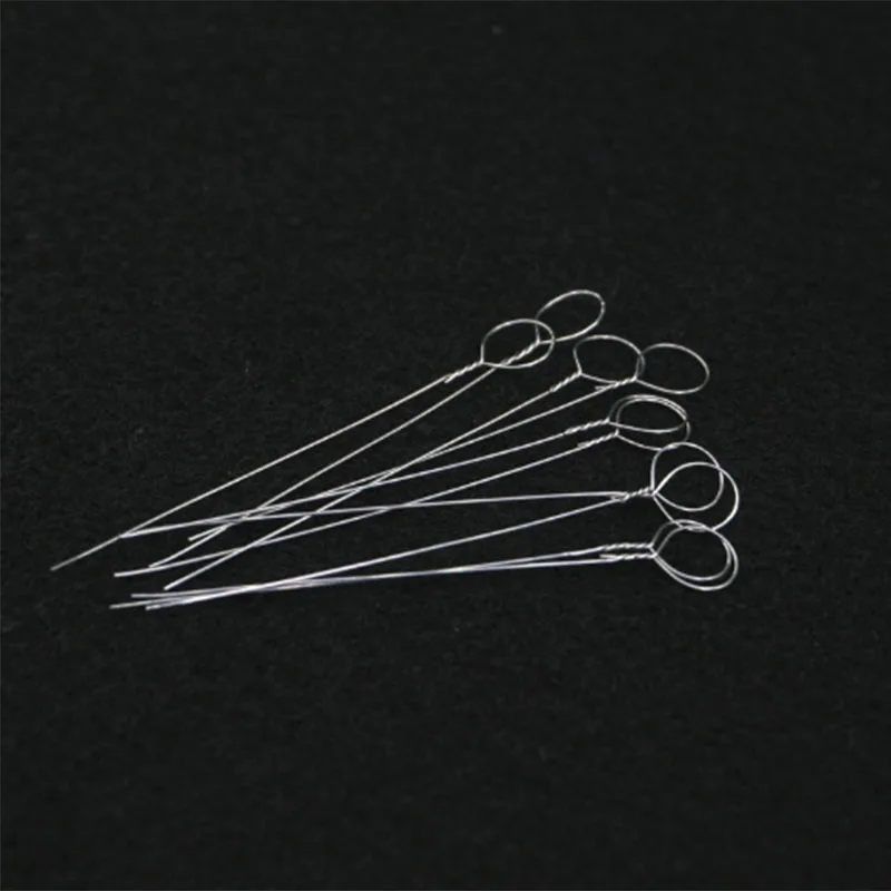 HOT-10Pcs Ni-Cr Alloy 4Mm Dia Inoculating Loop For Lab Microbiology Tissue Culture