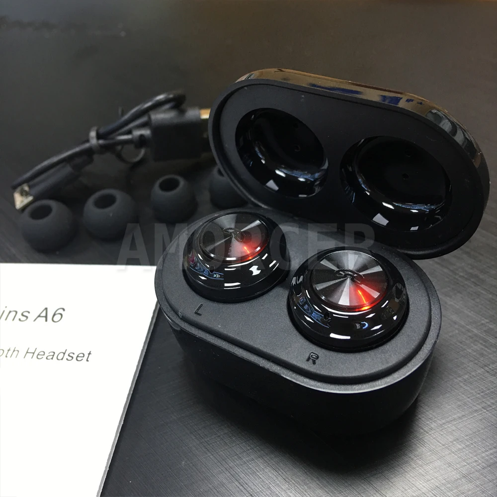 

10PCS free dhl A6 tws bluetooth 5.0 Wireless earphone headset