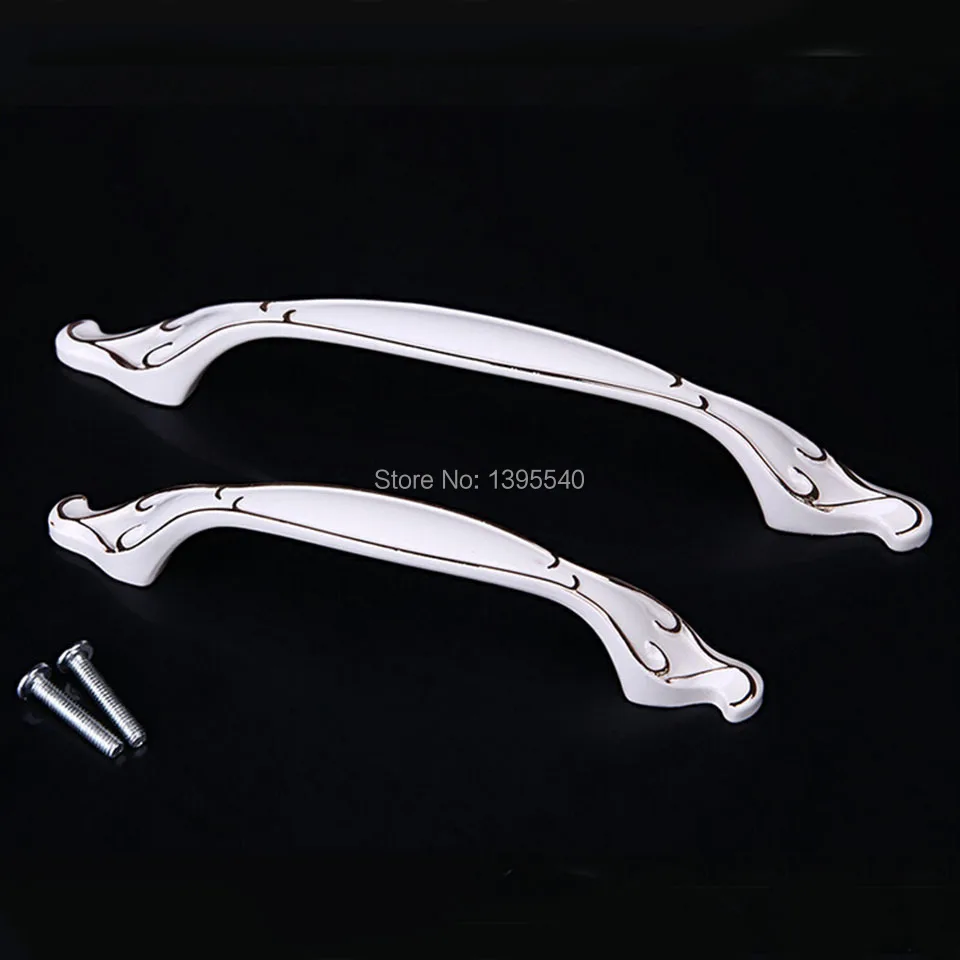 

New 96mm Cabinet Door Handles Euro-Style Bedroom Furniture Door Knobs Ivory Knobs Closet Handle Drawer Pulls Bars
