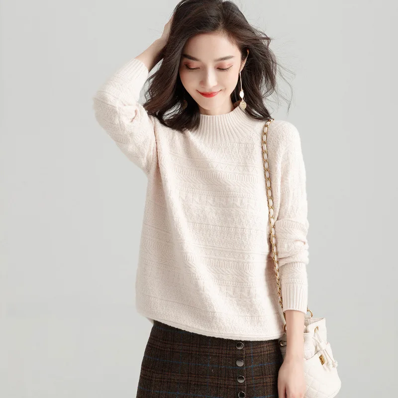 2022 Thin Spring Loose Sweater  Women Top Casual Pullover 