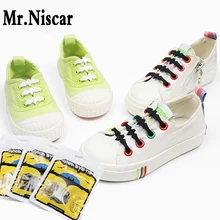 1 комплект/12 шт. Детские Силиконовые эластичные шнурки для обуви креативные Детские в форме летучей мыши без галстука ленивые Шнурки Черный Белый Серый