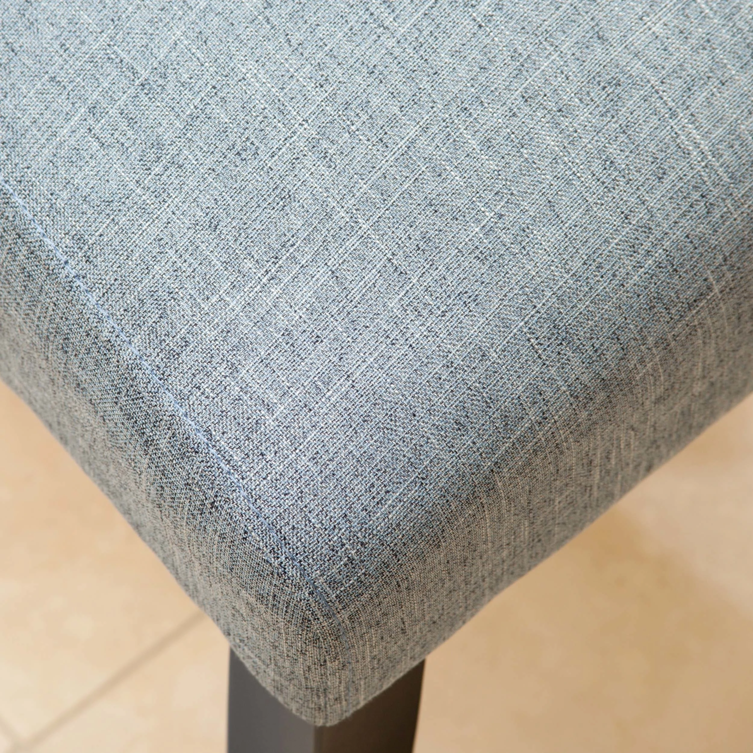 Leighton Blue Denim Fabric Dining Chairs (Set of 2) (2)