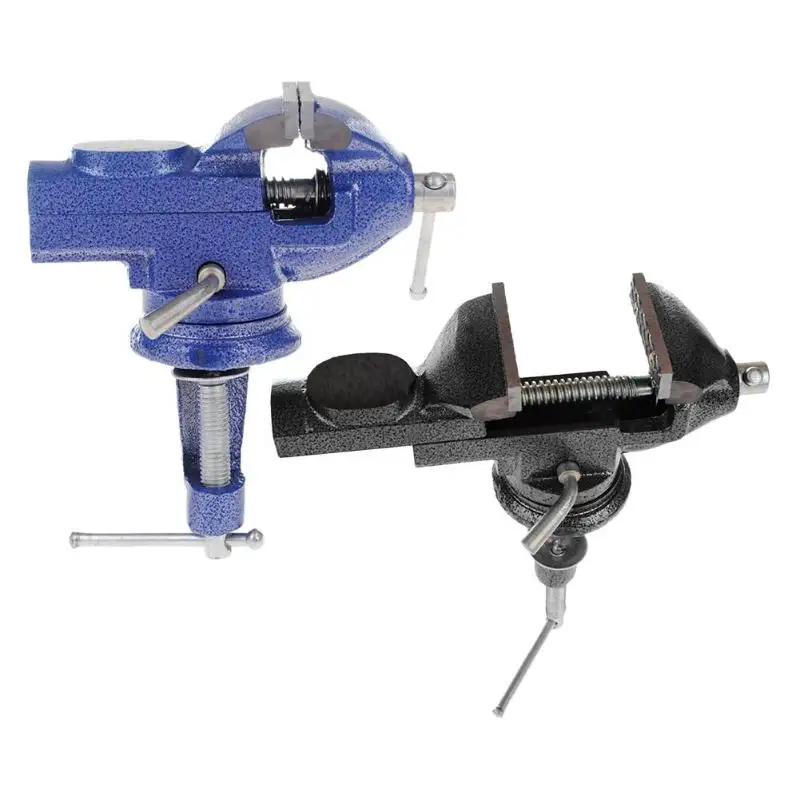 

Universal Clamp-on Table Bench Vises Holder Mini Electric Drill Stand Flat Grinder 360 Rotating for Woodworking Power Tools