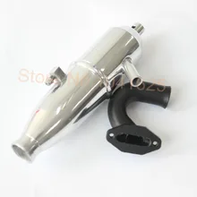 Tuned Exhaust Pipe & Header Manifold Parts Engine RC 1:10 Model Car HSP 102009 & 02031A