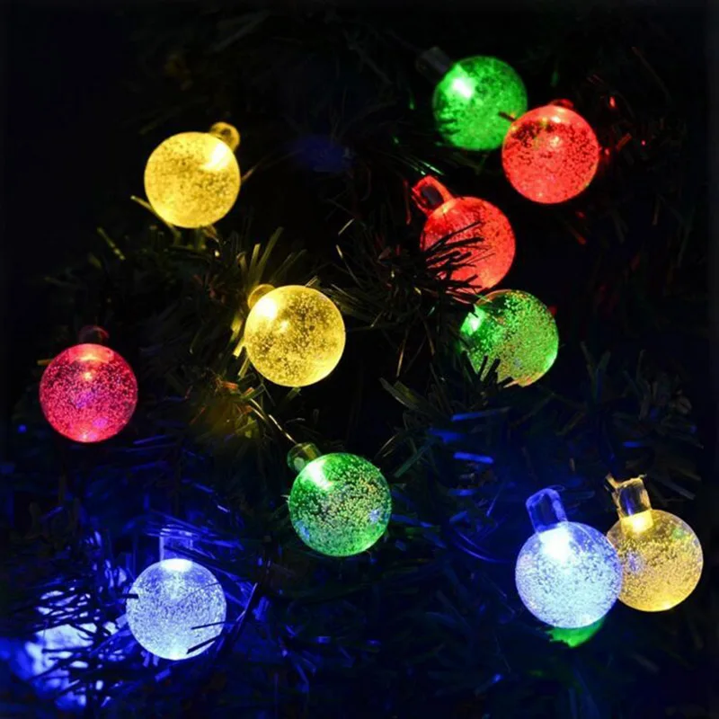 20LEDs Little Ball Multicolor Light String Christmas Festival Home Decoration Lamps Outdoor