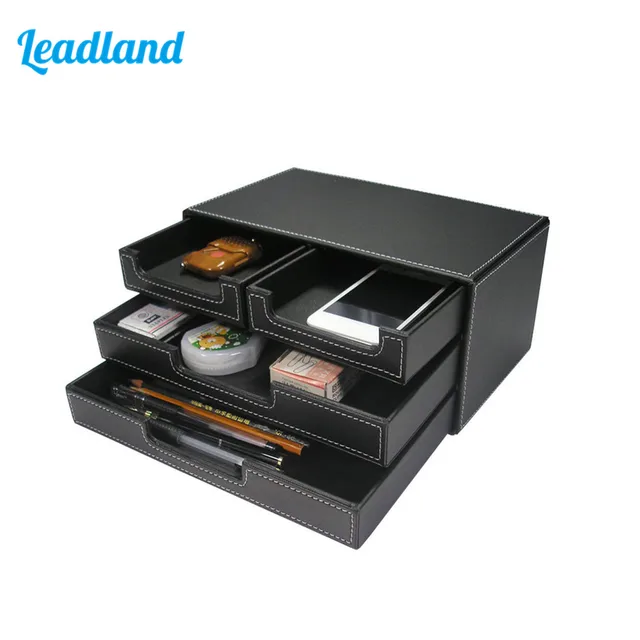 3 Layers 4 Drawers File Document Tray Stationery Organizer