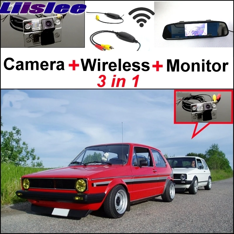 

Liislee Special Rear View Camera + Wireless Receiver Mirror Monitor Parking System For Volkswagen VW Rabbit Caribe Cabrio A3 1H