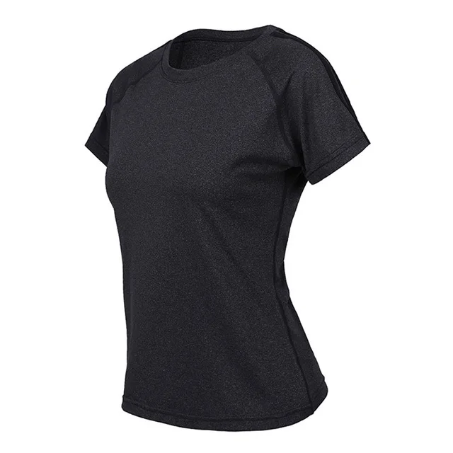 Женский комплект для йоги, гимнастический комплект, женская спортивная одежда, быстросохнущая одежда для фитнеса для женщин, рубашка+ брюки для бега, для тренировок, спортивный костюм размера плюс - Цвет: T-shirt Gray