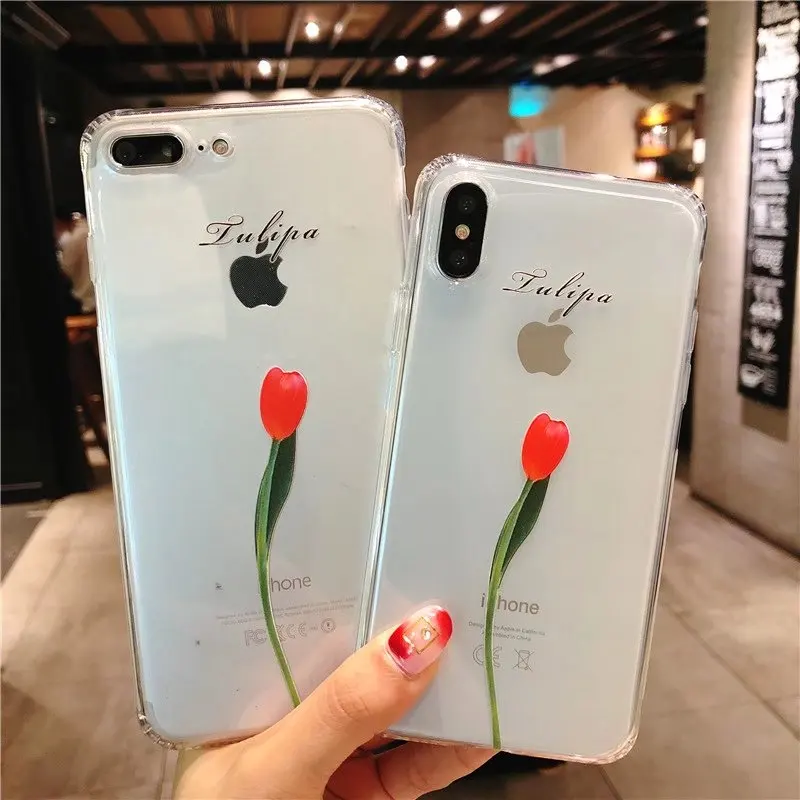 NYFundas For iphone 8plus 7 6 6S Plus X Case Ultra Thin Fashion Crystal Clear Shockproof Bumper Small fresh Back Cover Accessory (2)
