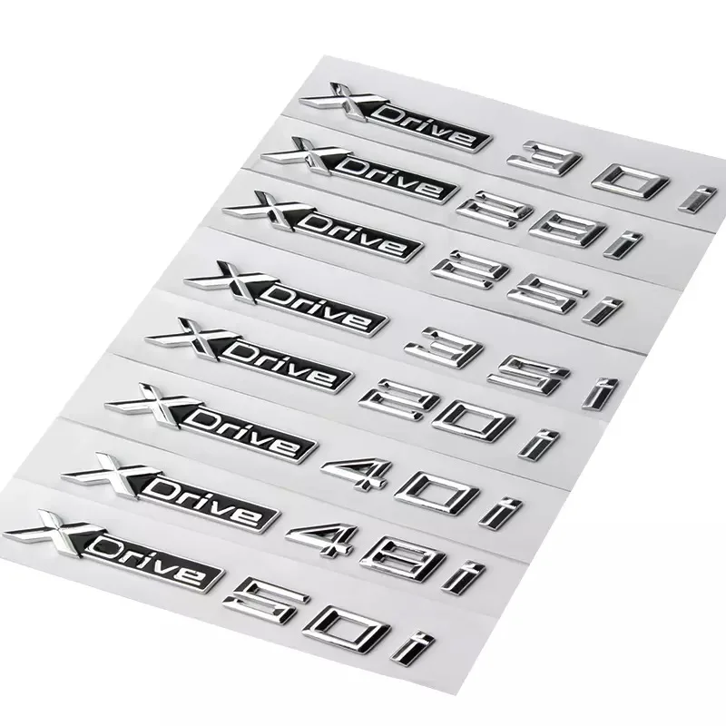 

Car 3D Emblem panel side standard for BMW 35I 20i 28i 40i 335 E30 E36 E39 E60 F30 E90 GT four-wheel drive Stickers Rear Back box