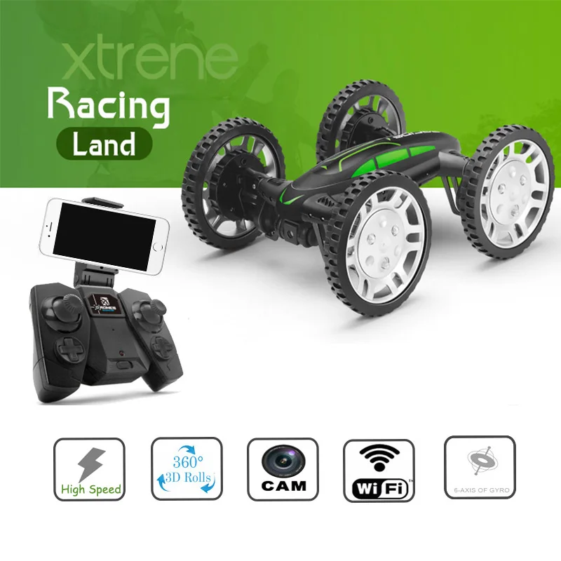 New Design High Speed font b RC b font 4WD Car with Cam Off road Flying