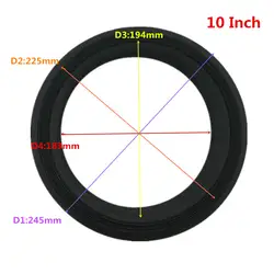 4 шт./партия 10 дюймов динамик объемная ткань ремонт сабвуфера ткань окружает для динамика 245 мм 225 мм 194 мм 183 мм