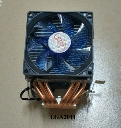 6 с тепловым стержнем heat pipe dual-Башня 4pin Процессор кулер LGA775 1150 1151 1155 1366 2011 охлаждения 9 см вентилятор 12V Светодиодный светильник Поддержка Intel AMD - Цвет лезвия: 2 fan 2011