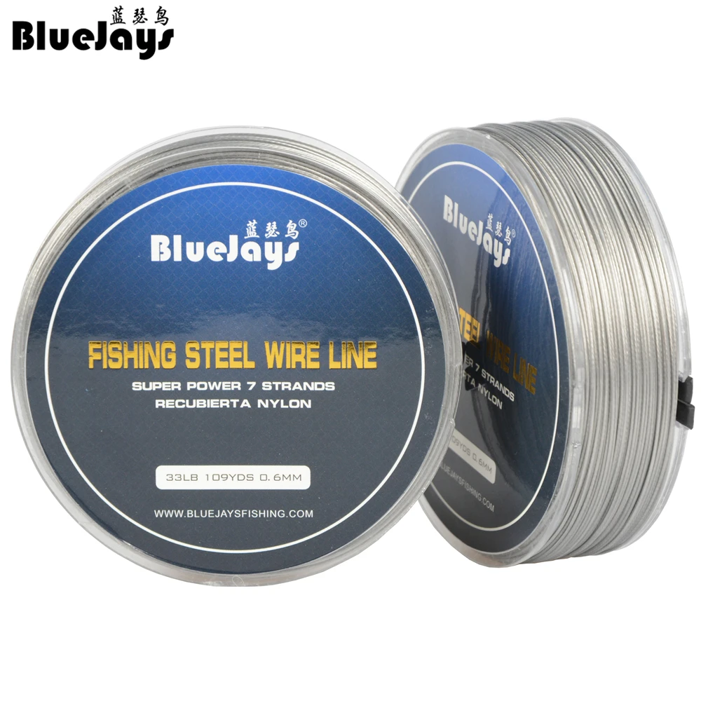 

100M 1*7 Strands Stainless Steel Wire Fishing line Wire Trace with Coating Wire Leader Coating Jigging Wire Lead Fish Line Soft