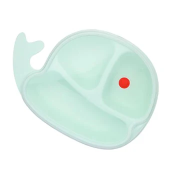 

Baby Small Whale Plate Food Grade PP Material Can Sterilized Hang Baby Tableware Kitchen Utensils