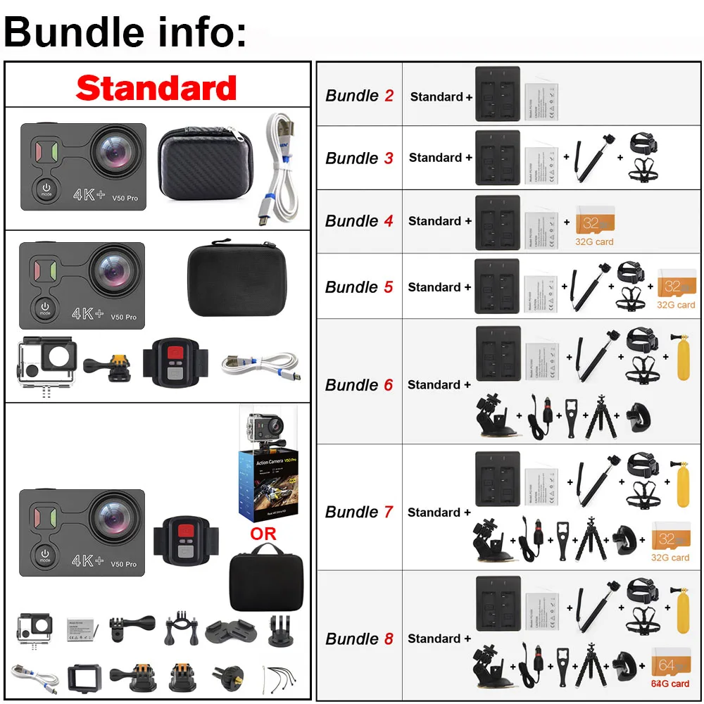  EKEN V50 Pro Action Camera Ambarella A12 IMX258 Sensor real 4K 30FPS Motorcycle Camera WiFi Go Wate