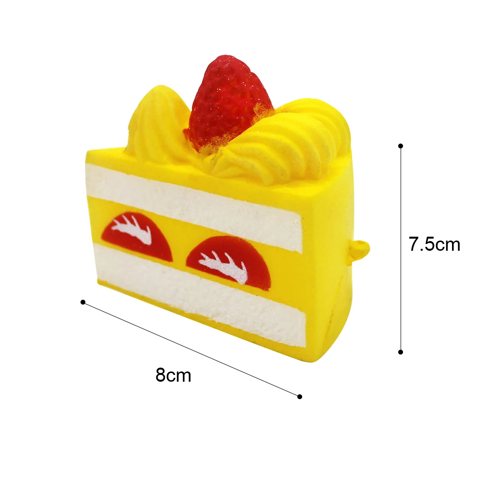 Мягкий клубничный торт забавная игрушка-антистресс Squishe игрушки для снятия стресса Новинка кляп анти-стресс Популярные приколы сюрприз розыгрыши