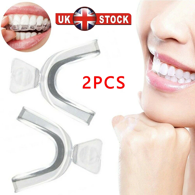 

2019 New 2 Pcs Thermoforming Dental Mouthguard Teeth Whitening Trays Bleaching Tooth Whitener Mouth Guard Care Oral Hygiene Hot