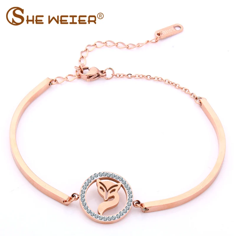 SHE WEIER пара Женские браслеты со львом для женщин лиса braclet подарки мужчин pulseira femini