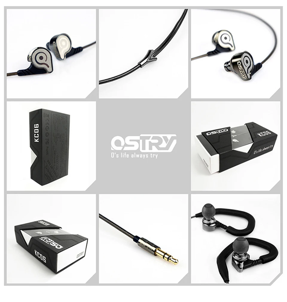 OSTRY KC06 HiFi профессиональные наушники-вкладыши с высокой производительностью 2 цвета