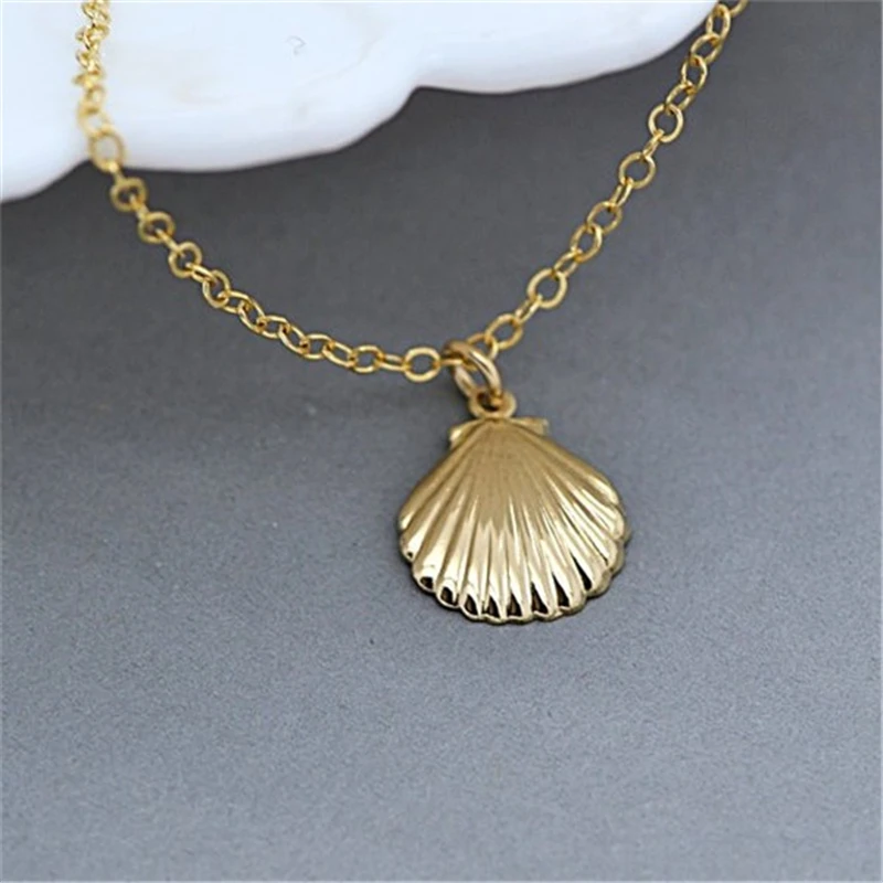 30pcs Cute Seashell Necklace,Tiny Seashell,Dainty Seashell Charm