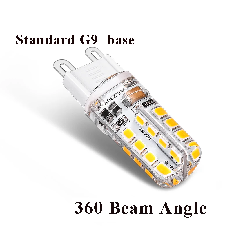 10 шт. G9 светодиодный светильник 220 в 110 В 2,5 Вт светодиодный G9 Лампа 32 светодиодный теплый холодный натуральный белый 360 Угол луча 2835 SMD замена 20 Вт галогенный прожектор