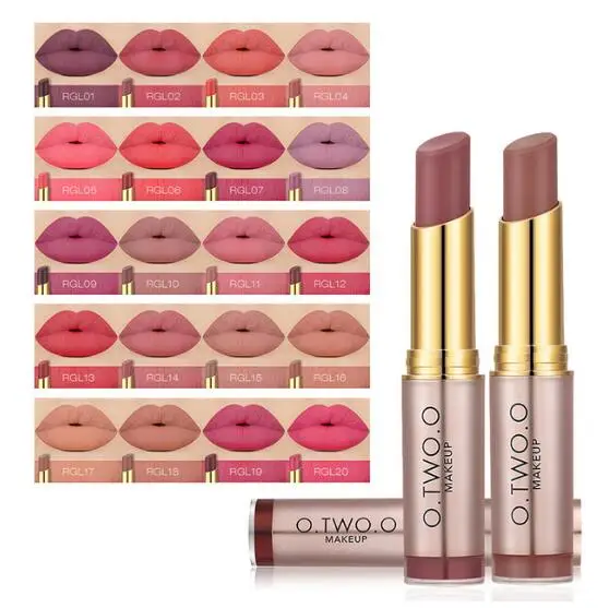

20 Colors Makeup Matte Lipstick Long Lasting Lip stick Waterproof Nude Velvet Moisturizer Lipstick Cosmetics Sexy Red Lip