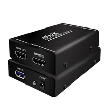 4Kx2K HDMI to USB3.0 1080P 60FPS HDMI Video Capture Card Recording Box for MAC Windows Linux Phone Game Live Streaming Broadcast