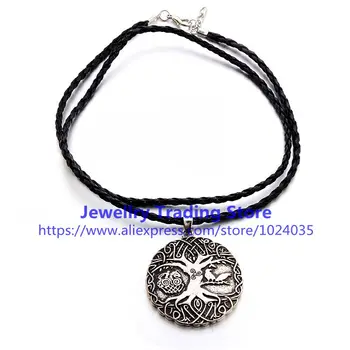 

Jewelry Gift Pendant Necklace Hollow Tree Round Coin Style Fashion Weeding Necklaces For Ensemble For Women