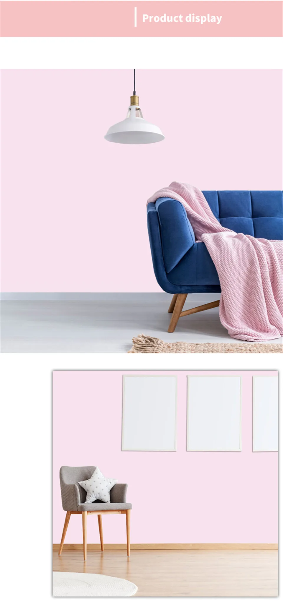 SA-1112 Новые Романтические 3d Чистые розовые обои самоклеющиеся обои для спальни детские комнаты настенный домашний декор