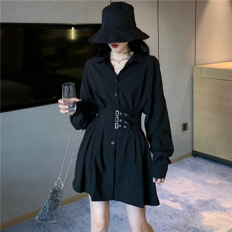 

Women Elegant Full Sleeve Chic Long Blouses Shirts With Slashes Girls Loose Fashion Solid Blouses Tops DX9528