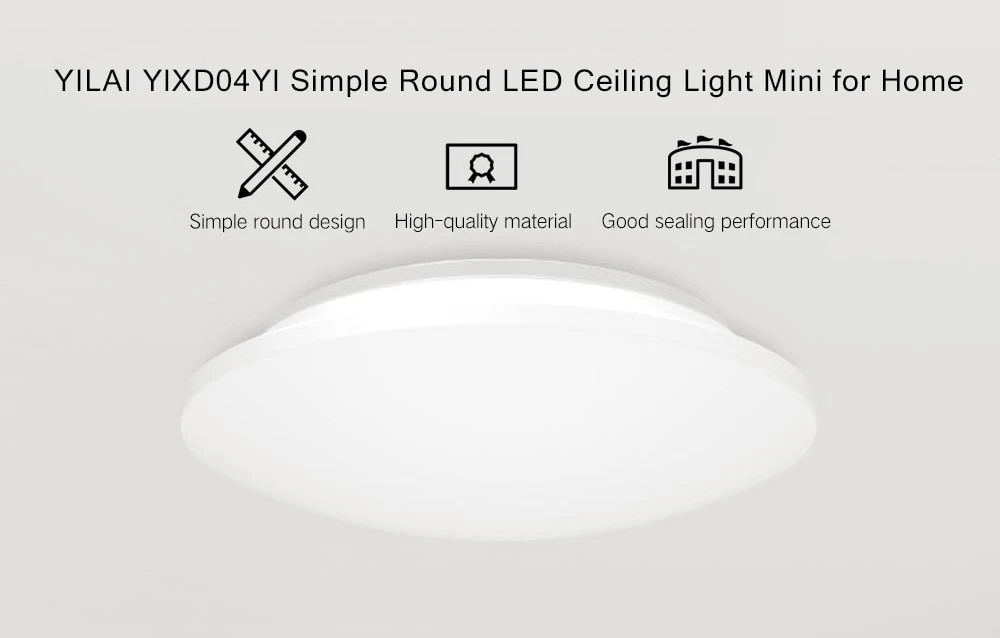 Yee светильник YILAI YlXD04Yl 10 Вт простой круглый светодиодный потолочный светильник мини для дома AC220-240V