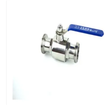 

sanitary grade external T-thread BSPT Female Stainless Steel SS304 2P Full Port Ball Valve with Vinyl Handle Thread Valves