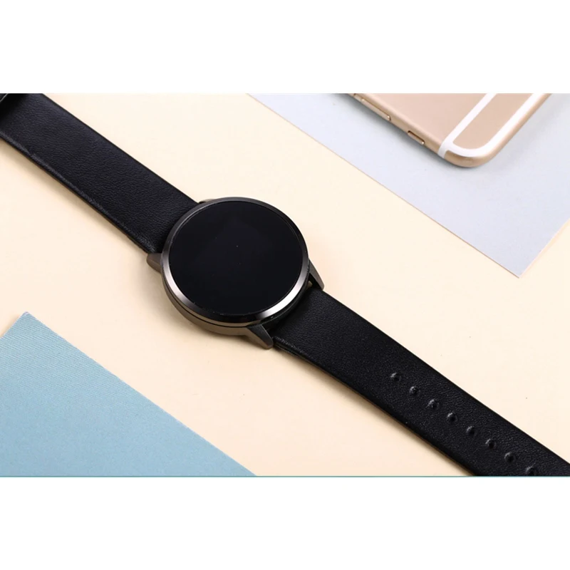 New Q8 OLED Bluetooth Smart Watch Stainless Steel Waterproof Wearable Device Smartwatch Wristwatch Men Women Fitness Tracker