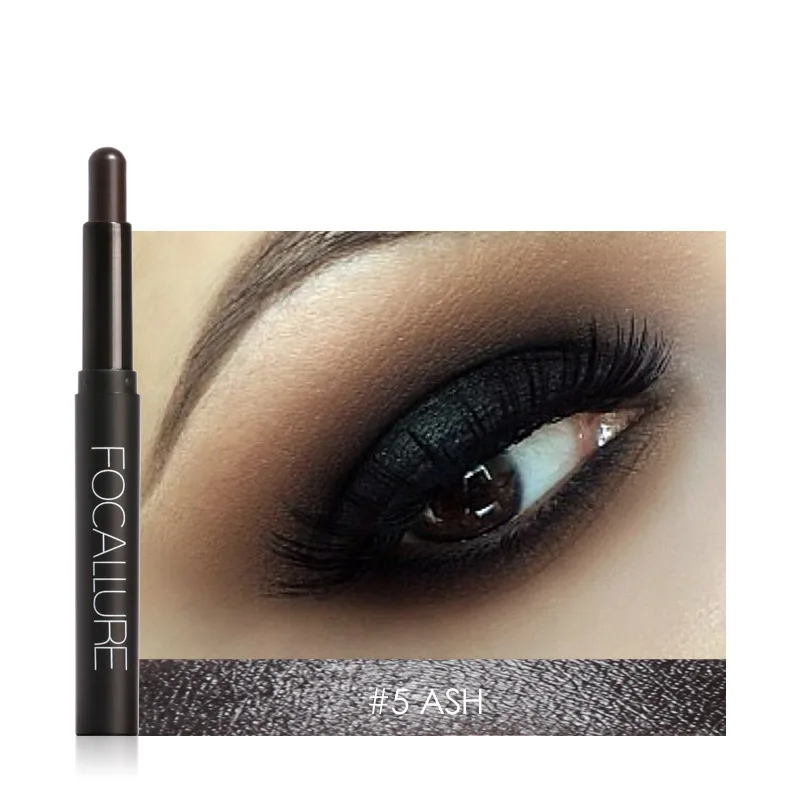 FOCALLURE 12 цветов Тени для век ручка Shimmer Shadow Stick Liner комбинация макияж тени для век Стик - Цвет: 5