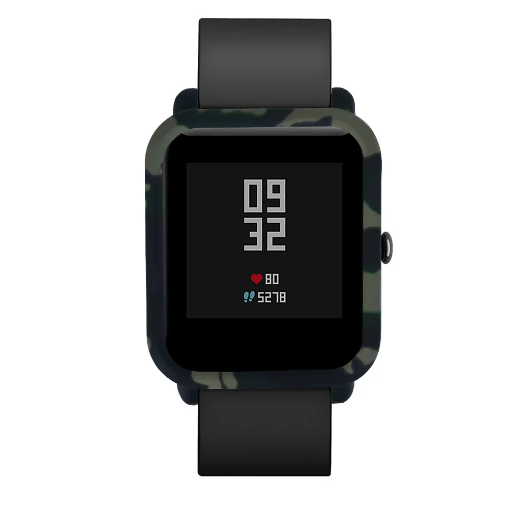 Модные камуфляжные узоры тонкая рамка чехол для ПК защитный Huami Amazfit Bip Younth Watch