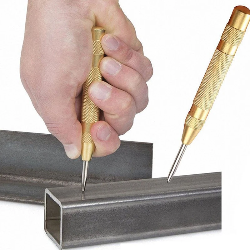 Automatic Hole Punch Punching Marking Pin Punch Drill Bit Impact Hole