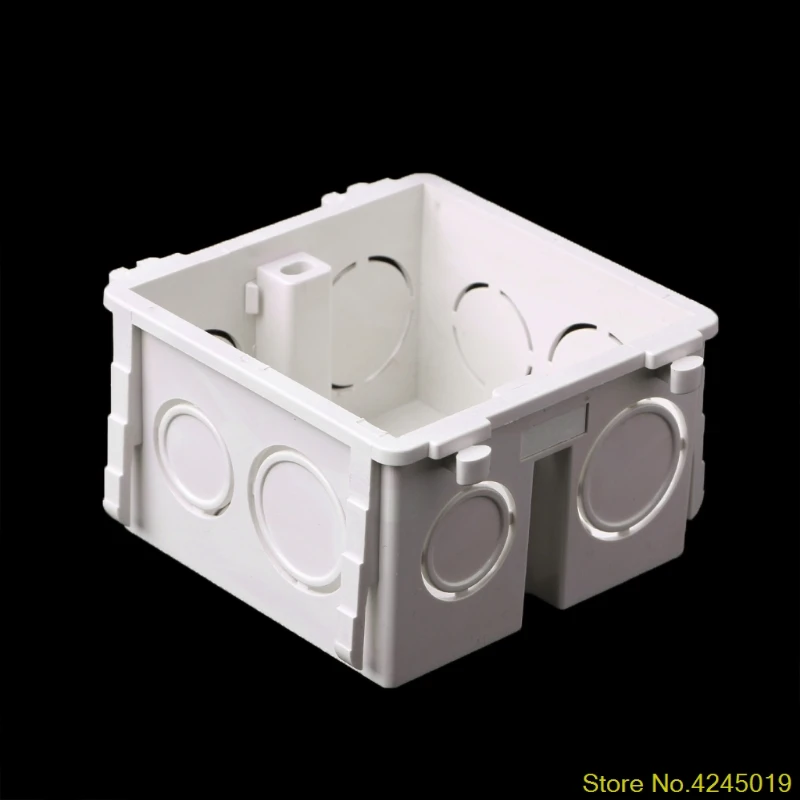 

New High quality 86-Type PVC Junction Box Wall Mount Cassette For Switch Socket Base GOOD