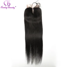 Trendy Beauty Brazilian Straight 4x4 Lace Closure With Baby Hair 100 Human Non Remy Hair Free