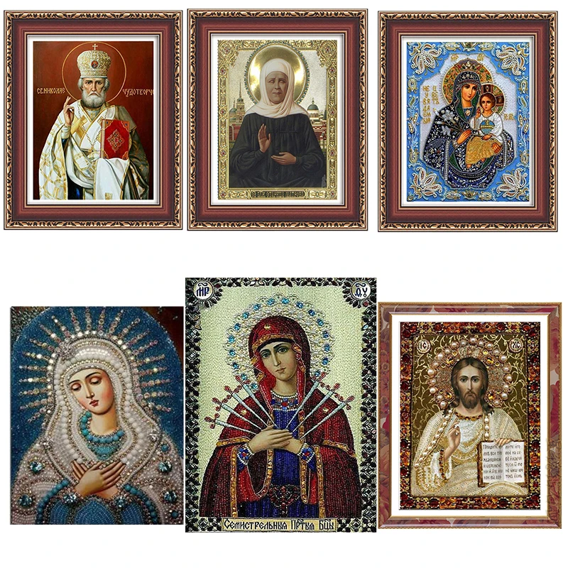 

12 pattern 5D Diamond Embroidery Religious DIY Diamond Painting Diamond Mosaic Diamond Pattern Paintings Rhinestones