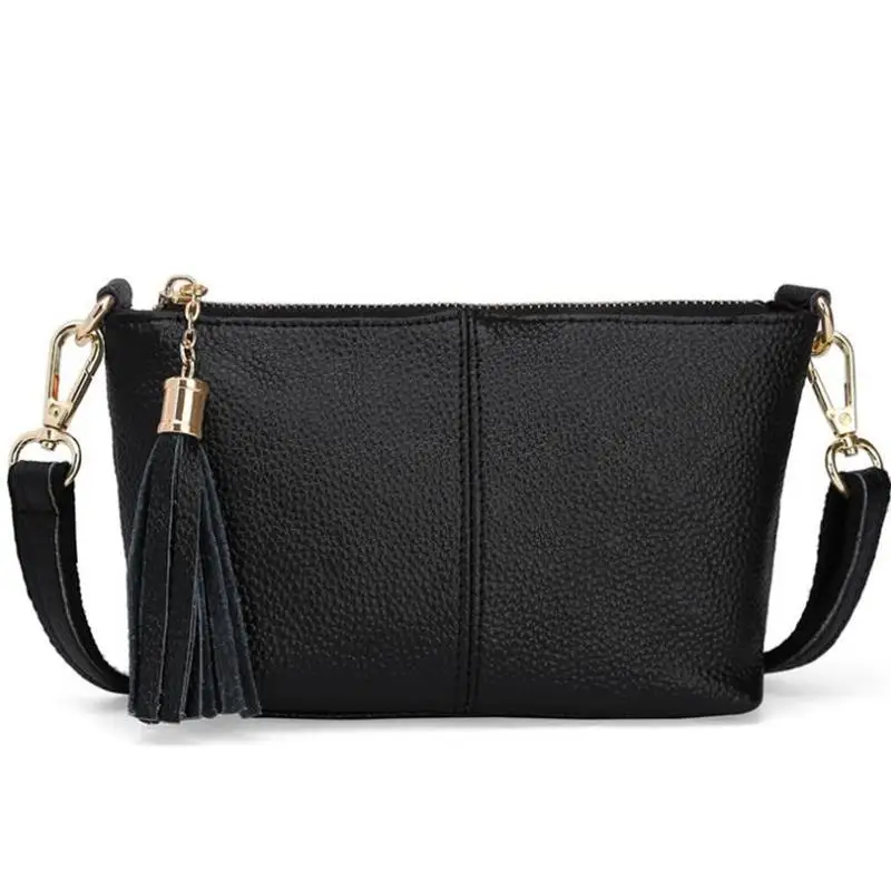 2020 Women Designer Bag 100% Genuine Leather Handbags Fashion Luxury Tassel Shoulder Bags Brand Girl Party Clutch Sac A Main | Багаж и
