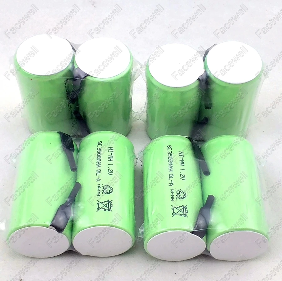 12 шт./лот sub c 1,2 v ni mh аккумуляторная батарея ni-mh bateria 1,2 v sc 3500 mah subc 1,2 v nimh камеры фонарик игрушки