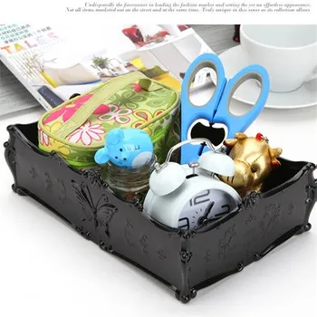 

Multifunctional Rectangular middle butterfly jewelry box Table Storage box 24.5*16.5*8CM free shipping