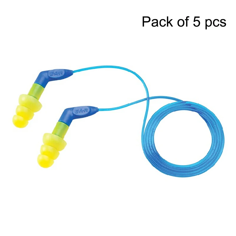 

5 pairs/Lot 3M Ultra fit Corded Earplug 340-8002 Anti-noise Earplugs Sleeping Earplugs Christmas Tree type NRR 27 SNR 35 E5517