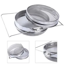 Из нержавеющей стали для пчеловодства двухслойный фильтр для меда фильтр для уплотнения бака сетчатый фильтр экран инструмент пчеловода