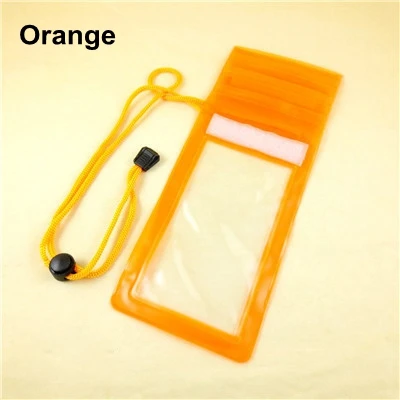 Универсальный Водонепроницаемый тройной герметичный чехол для мобильного телефона - Цвет: Orange