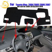 Easysee крышка приборной панели панель dashmat тире коврик козырек от солнца приборная панель ковровые покрытия для TOYOTA Vios 2004 2005 2006 2007 защита от пыли